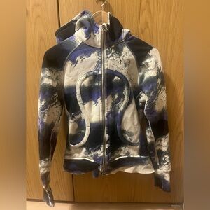 lululemon athletica Blue and White Varsity Jacket